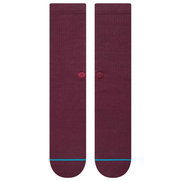 Stance Icon Crew Sock – Men’s in Burgundy